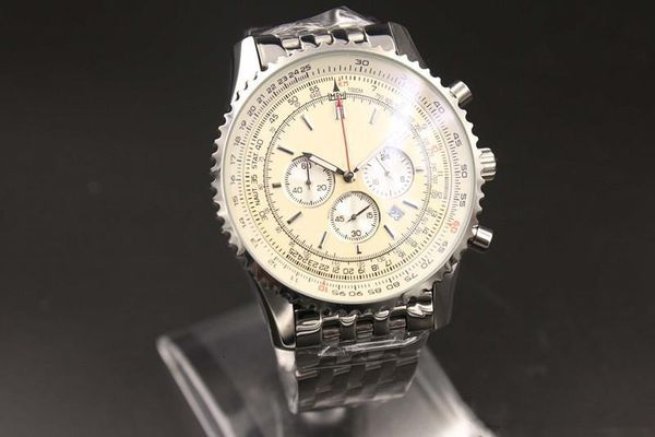 

горячий новое прибытие чистовая кварца тавра вахты мужчины белый циферблат рифленый чехол группа платина skeleton секундомер 1884 цифровые ч, Slivery;brown