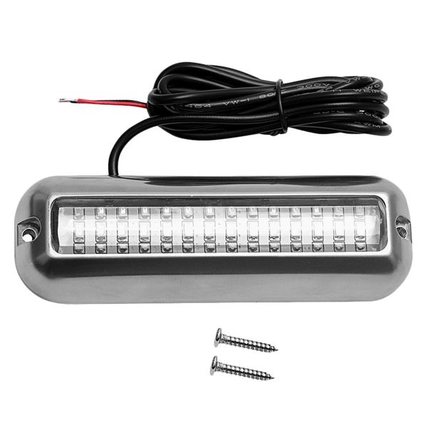 

4.7 inch 42 led 95lm underwater pontoon boat transom waterproof 316ss fishing light