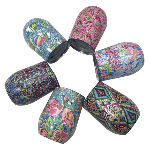 

9oz tainle teel wine tumbler ro e color egg cup water bottle double in ulation beer mug wedding party coffee mug with lid