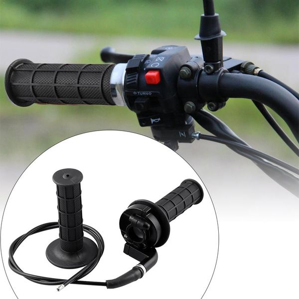 

1 pair motocross twist throttle grip universal for 7/8 110-250cc with throttle cable clamp hand grips acceleration grip