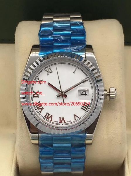 

4 style factory supplier watch 36mm 126333 asia 2813 movement automatic mens men's watch watches, Slivery;brown