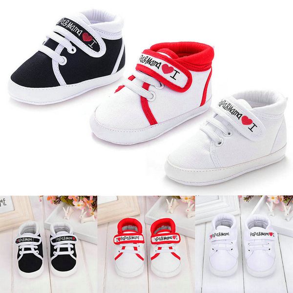 

0-18m canvas sneaker toddler newborn shoes baby boys girls infant kids boy girl soft sole new first walkers