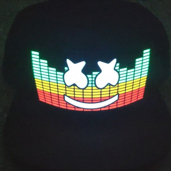 

party voice-activated led hats sports travel hat outdoor cap night walking funny cap