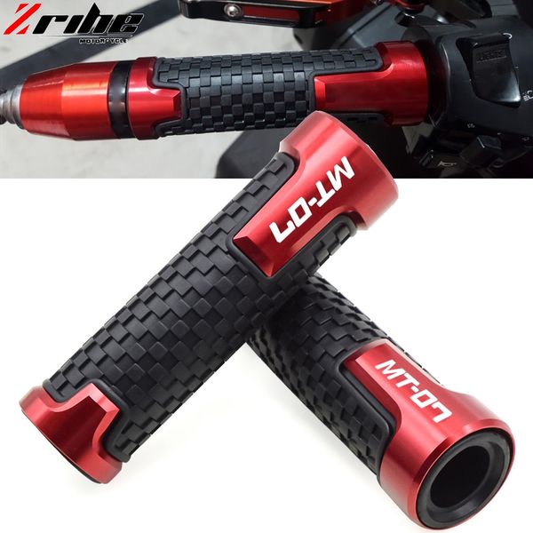 

7/8''22mm for yamaha mt07 fz07 mt-07 fz-07 2017 2018 motorcycle rubber hand grip bar handlebar grips for yamaha mt07 fz07