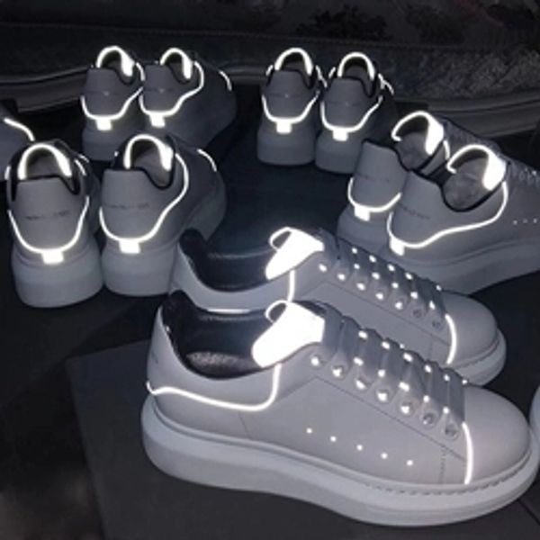 

2019 new designers brand men women fashion leather oversized alexander platform increase queen casual shoes mens quality sneakers 11238, Black