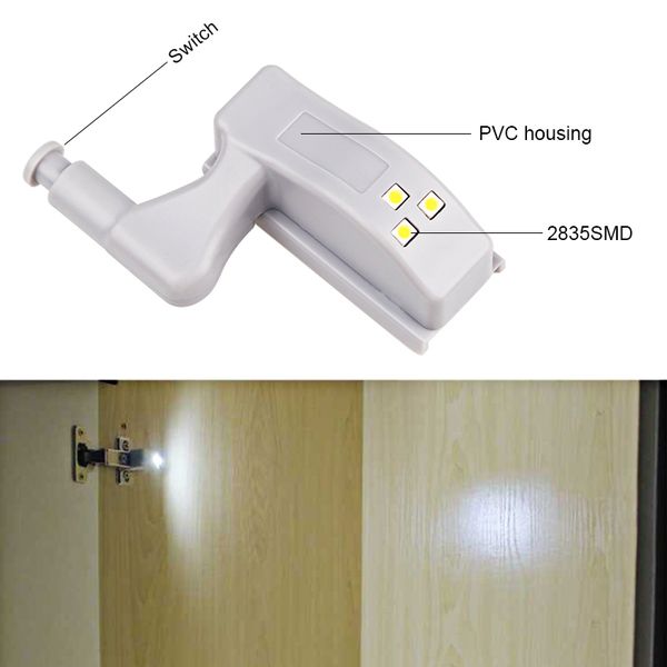 

led inner hinge lamp under cabinet light universal wardrobe light sensor led for cupboard closet kitchen bedroom