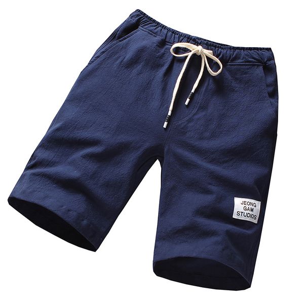 

summer new cotton shorts, men's casual five-point mens shorts, White;black