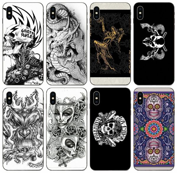 

tongtrade] игральная карта череп чехол для apple iphone 11 pro xs max 8s 7s 6s samsung a70 a70s a730 huawei p10 plus lg nexus 5 hot sale ca