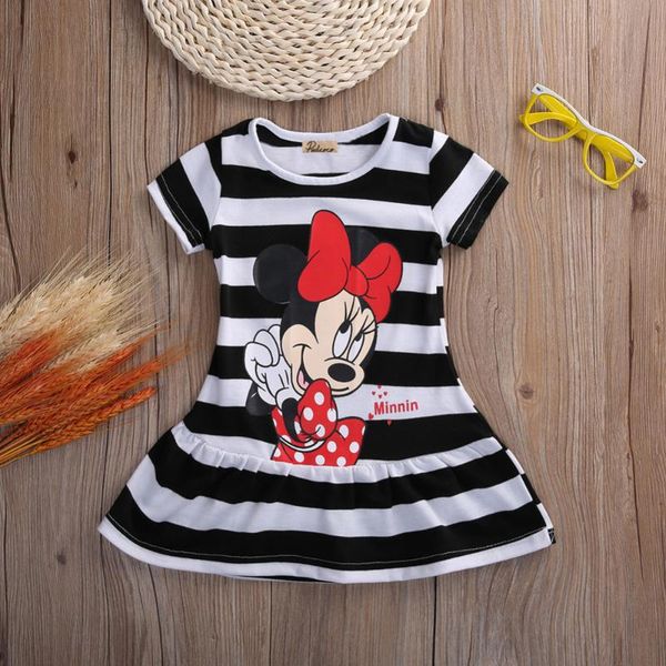 

cute children kids baby girls dresses clothes child cartoon summer mini short dress kid enfant garments clothing, Red;yellow