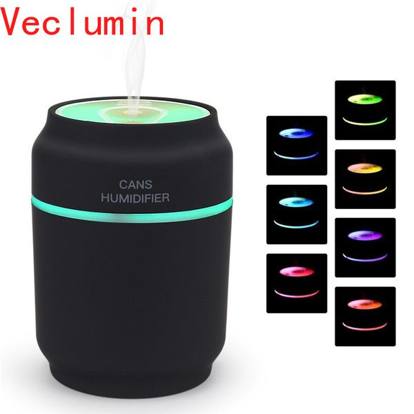 

3 in 1 aroma diffuser cans car humidifier mini air purifier essential oil diffuser led night light usb fan fogger