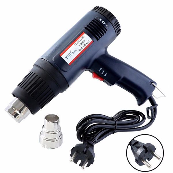 

1500w heat air wind blower dual temperature + 1 nozzles power heater new leisure delicate practical durable