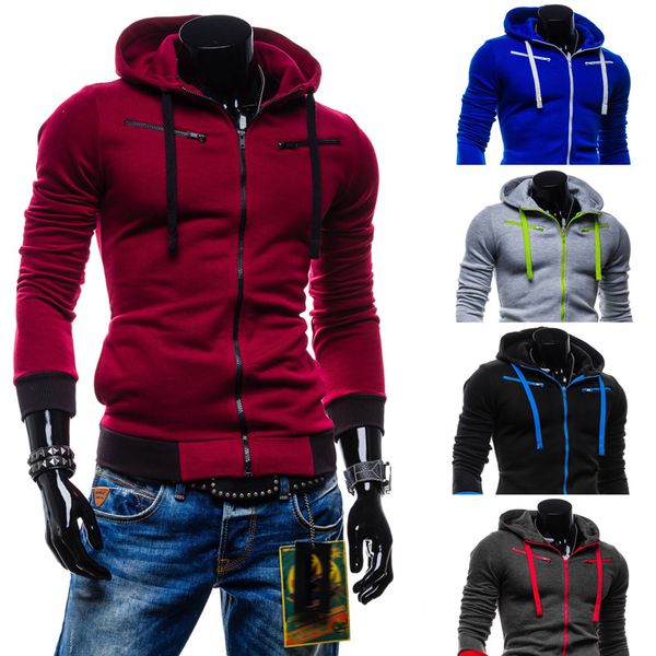 

new fashion men hoodies warm fleece men hoody four colors available hoodies for wholesale and ing, Black