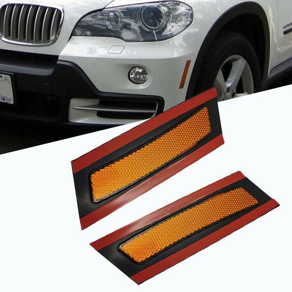 

2pcs front bumper reflector left righ side marker light for e70 x5 2007-2010