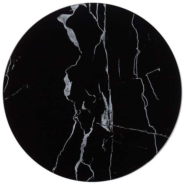 

black table40 cm glass in marble look dining room furniture