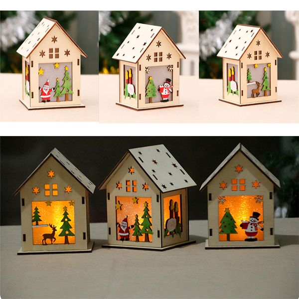 

елка кулон свечение подарки светильник висячий домик красивый