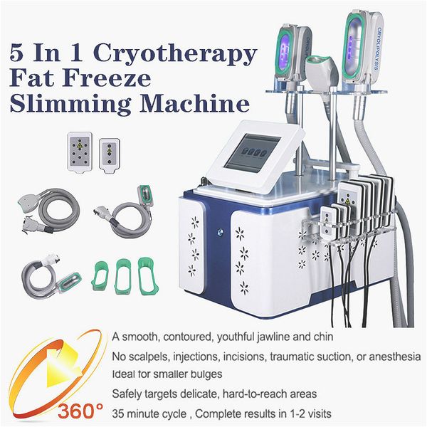 

2020 high tech 5 in 1 cryolipolysis machine cavitation rf lipolaser slimming full body 360Â° criolipolisis weight reduce skin tightening