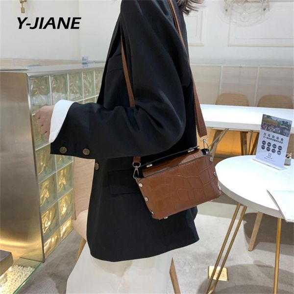 

brown solid square bag vintage retro 2020 new luxury bag shoulder designer casual work crossbody bolsos para mujer#g3