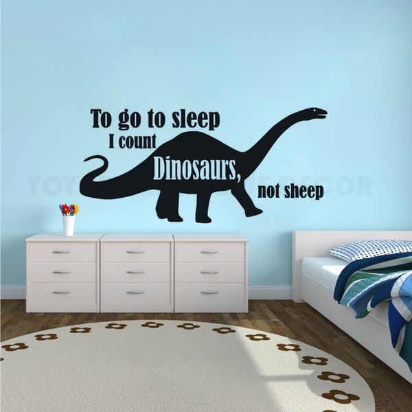 Dinosaur Wall Decal Kids Boys Room Decor Removable Dinosaur Design Wall Sticker Quote Wall Poster Dinosaur Lover Murals Wall Decor Stickers For