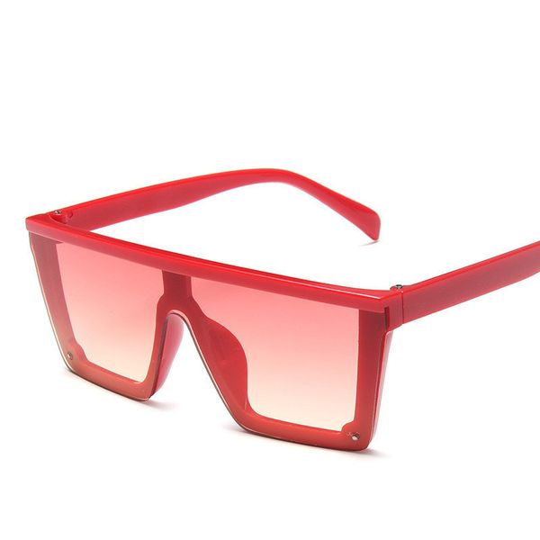 

classic square square kids sunglasses girls boys colorful mirror children sunglass gradient pink lens child sun glasses uv400, White;black