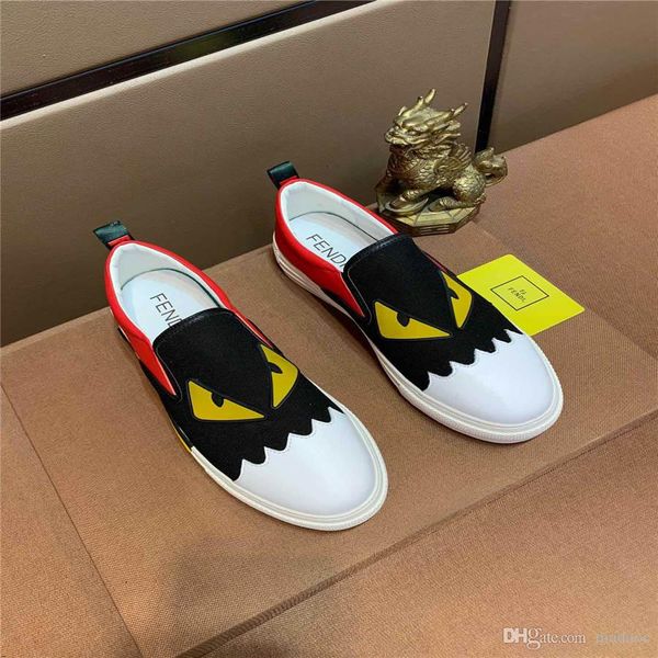 

20fw men fashion cloth slip-on footwear size 38-45 breathable mesh upper man casual shoes zapatos hombre yecq4, Black