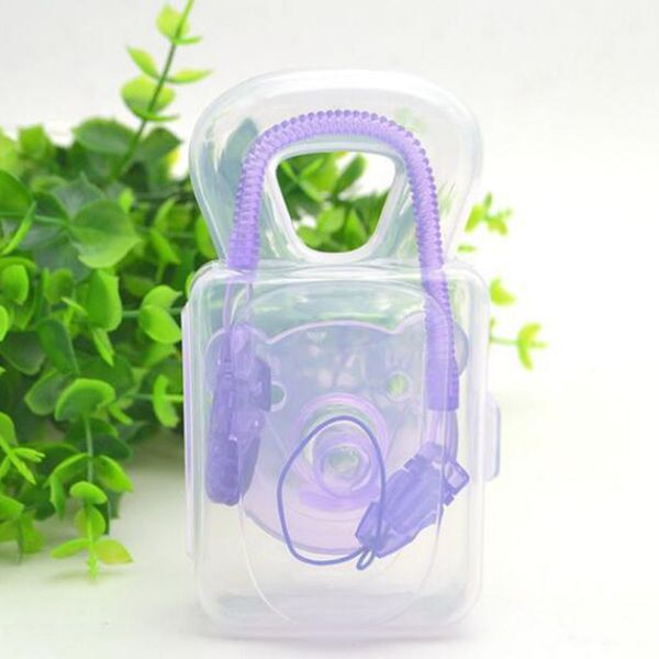 

2020 new style multicolor silicone nipple dummy baby soother infant teether baby pacifier with storage box tepel chupete