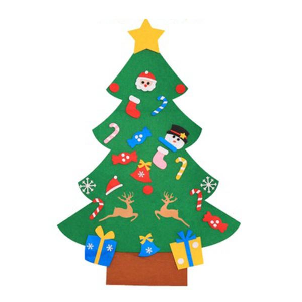 

diy felt christmas tree set ornaments xmas door wall hanging home decoration popular for children fun