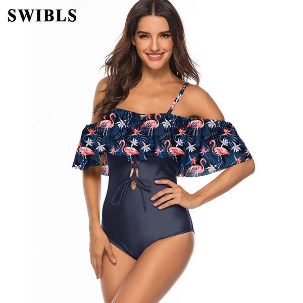 

woman one piece swimsuit 2020 blue plus size bathing suit for women beach swimming vintage bather female swimwear, White;black