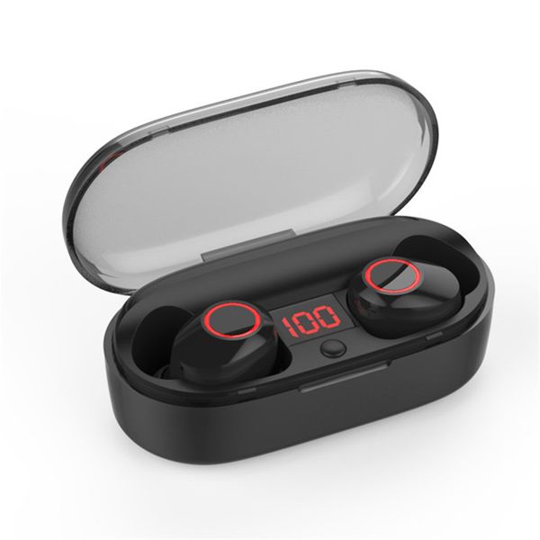 

j29 tws wireless headphones bluetooth 5.0 earphones waterproof led display headset mini stereo hifi sport earbuds deep bass with mic