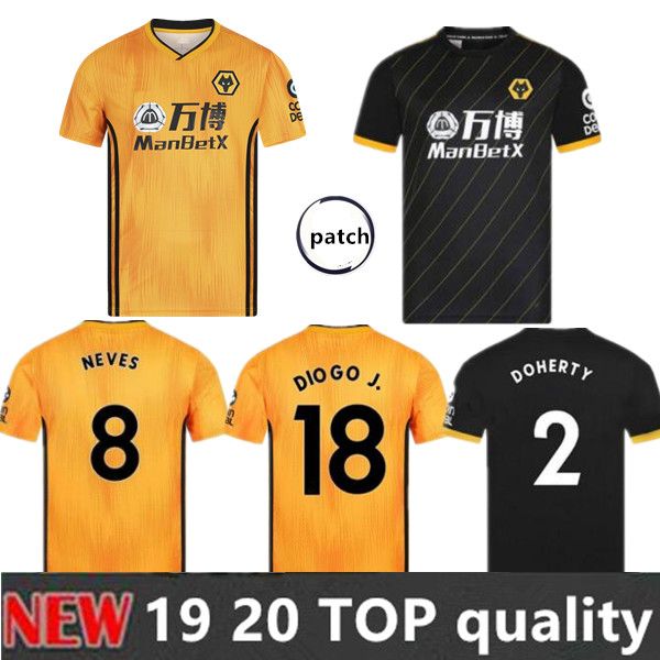 

2019 2020 wolverhampton wanderer occer jer ey 19 20 wolve 3rd men doherty cavaleiro co ta diogo j neve home away neve football hirt