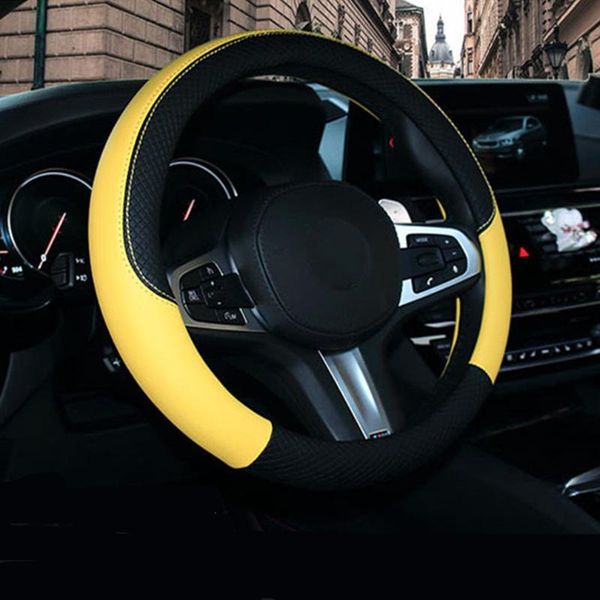 

прочный моды автомобиль руль оплетка авто руль крышка защитная оболочка 38см f-021