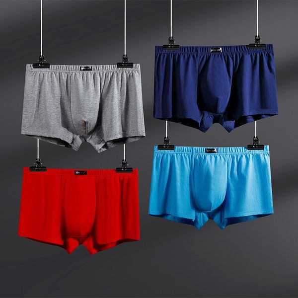 

pure cotton comfortable breathable solid color shorts men's shorts and underwear youth middle-aged men's underwear, Black;white