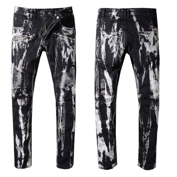 

Mens Designer Pants Casual Denim Distressed fashion track pants Famous Brand Man Skinny Rock designer sweatpants