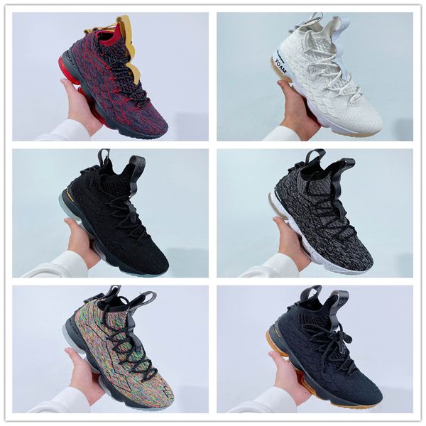 

new james 15 xv 15s ep non-slip sports basketball shoes for mens black white grey breathable designer training sneakers zapatillas size 7-11