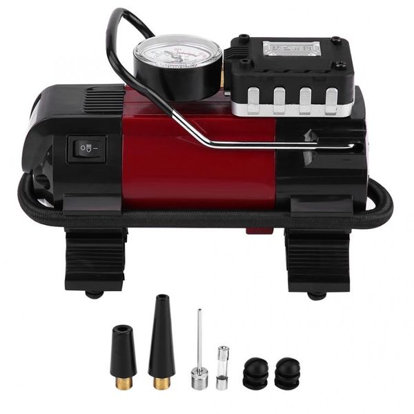 

12v digital car tire inflator air compressor pump 100psi w/ led lamp for car ball bike air boat accessories