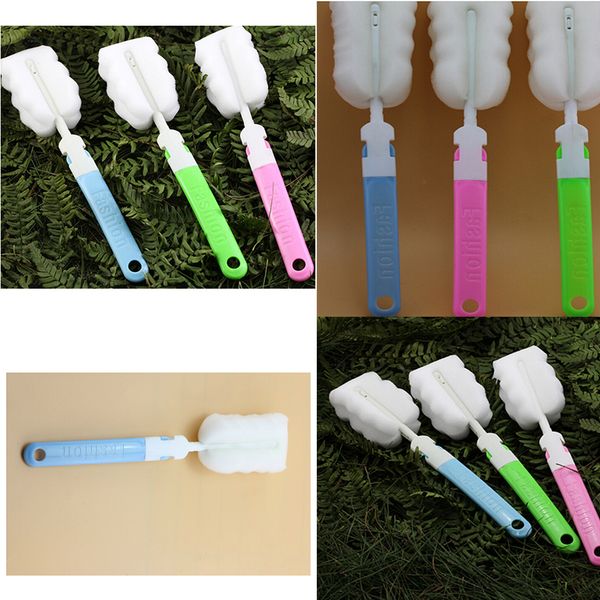 

1pc baby neborn green, pink blue feeding bottle brush feeding baby bottle sponge head bottle brush