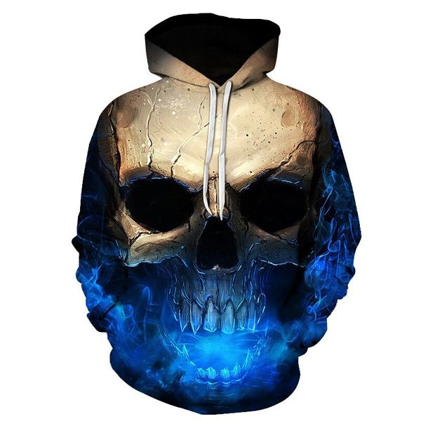 

cloudstyle skulls hoodies selling hooded sweatshirt streetwear style pullover plus size sportwear 3d tracksuits plus size, Black