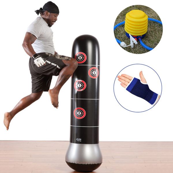 

fitness children inflatable vertical boxing column tumbler inflatable sandbags releasing anger toys thickened 1.6 meters
