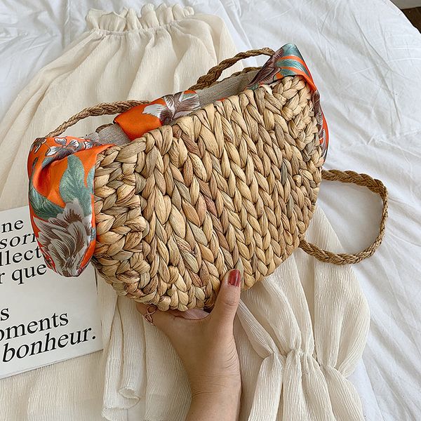 

female large straw scarves crossbody bags for women 2020 shoulder messenger bag ladies hand sling luxury handbags designer