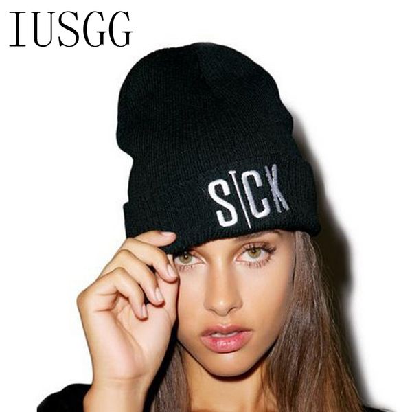 

letter sick warm moto sports ski wool winter beanie hat women men note five hip-hop baggy beanie cool dance cotton cap