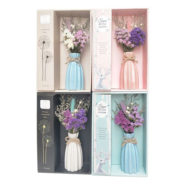 

aroma diffuser set dry flower with vase set office fragrance relieve stress lightweight exquisite home decoration essential oil