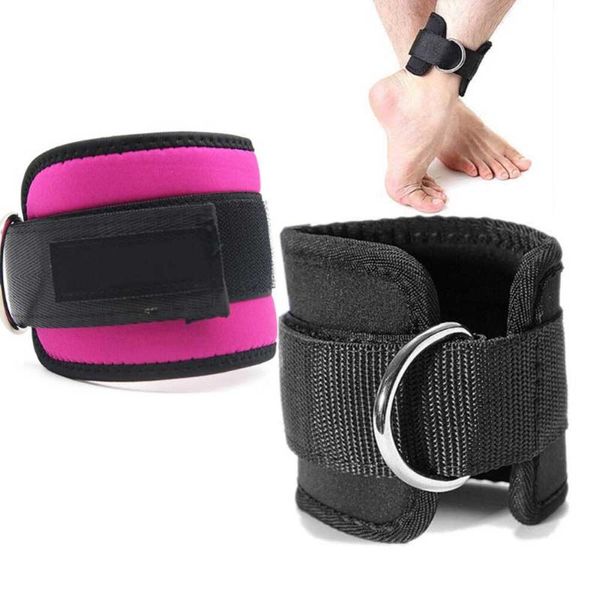 

1pc adjustable protection ankle guard strap d-ring thigh leg pulley gmy weight lifting legs strength recovery training fitness