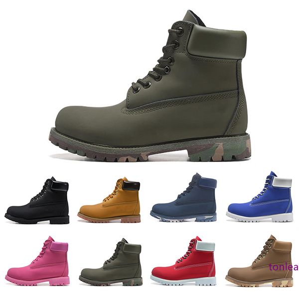

sale luxury designer men women boots chestnut triple black white navy blue fashion mens martin boot outdoor jogging walking shoes