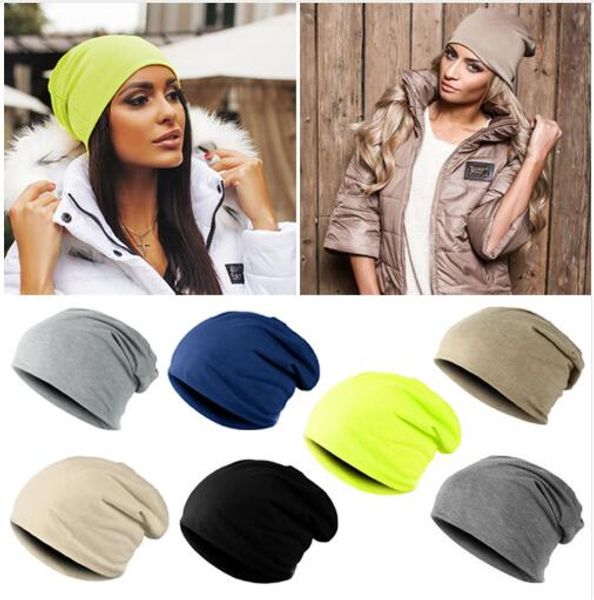 Winter Knit Skull Beanie Hat Women Mens Slouchy Fashion Unisex Warm Cap