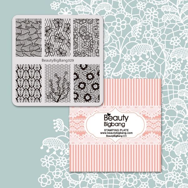 

1pc beautybigbang nail stamping plates flower leaf grass moon sunlight image stamping plate stencil template for nail art polish, White