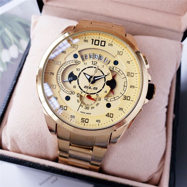 

All small dial work AAA luxury men watches brand model for men with dial 48mm dial quartz movement stopwatch mens watches
