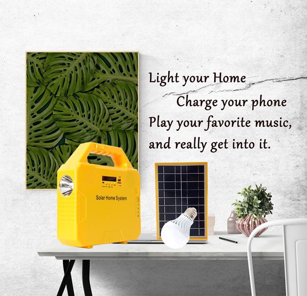 2019 Solar Panel Lighting Kit Solar Home Dc System Usb Charger With 2 Led Light Bulb As Emergency Light 4 Phone Charger Power Bank From