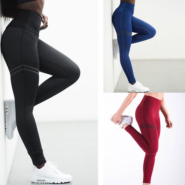 

для женщин йога штаны сплошной цвет повседневный спорт йога брюки brand new прибытие gym workout sportwear top 3 цвета бег брюки, Black