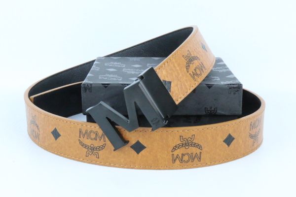 

Whole ale luxury brand mcm belt men and women genuine leather wai t belt hipping