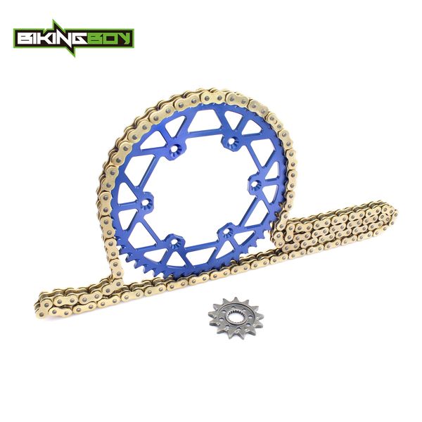 

bikingboy front 12t rear 48t-52t sprocket 520 120l x-ring chain for yz125 05-16 wr250f 01-16 yz250f 01-16 wrf yzf wr-f yz-f 250