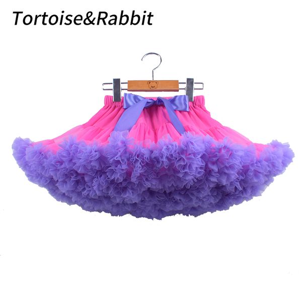 

fashion girls tutu skirt colorful kids clothes princess party fluffy baby pettiskirt ballet dance costume for 0-16ys children y200704